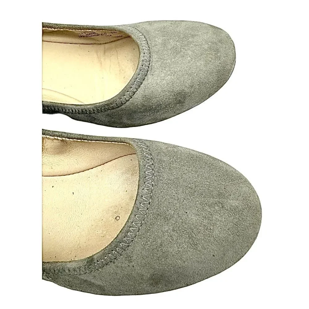 Cole Haan Grand OS Wedge Heels Women’s Size 6 B Gray Suede Slip Ons Pre-Owned